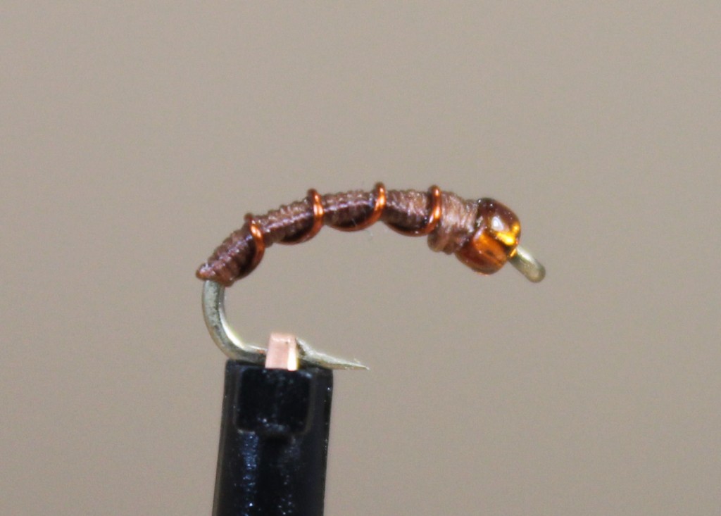 root beer midge fly pattern