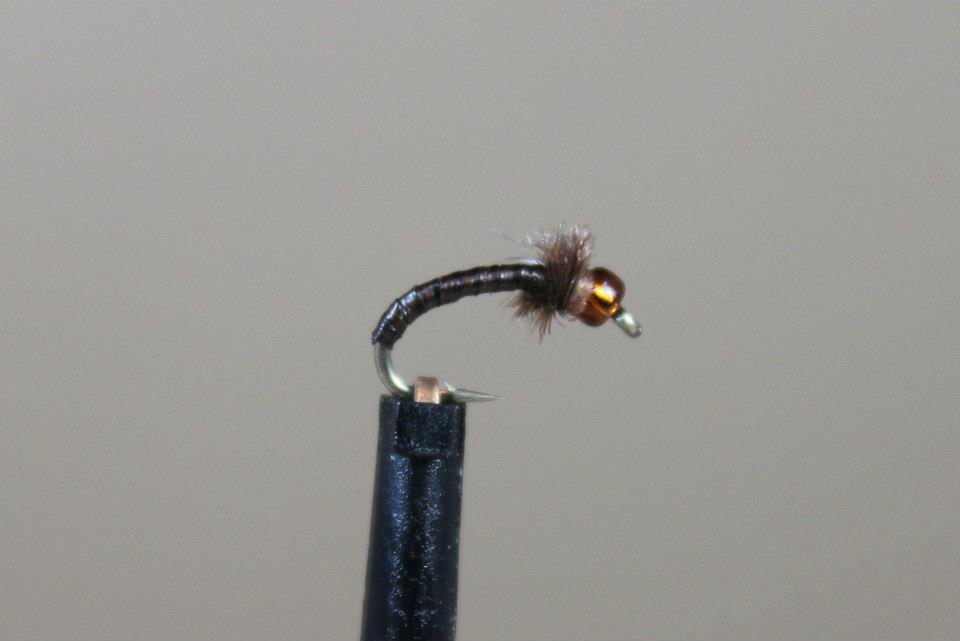 root beer midge fly pattern